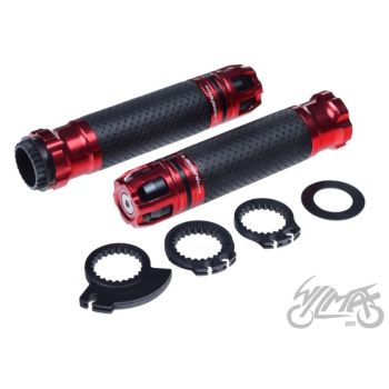 Gripid 22/24mm, rullgaasile Leoshi 658, punane