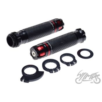 Gripid 22/24mm, rullgaasile Leoshi 658, punane