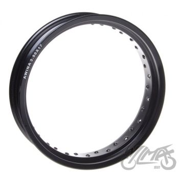 Velje võru 17”x3,50 36 kodarat, alumiinium must