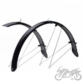 Jalgratta porilaudade kompl. 28/48 must