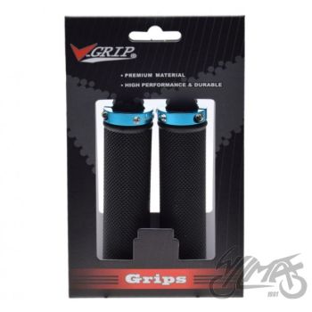 Käepidemed jalgrattale, mustad, 127 mm