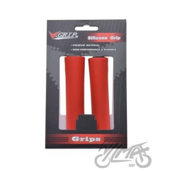 Käepidemed jalgrattale, punased, 130 mm