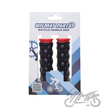 Käepidemed jalgrattale, must/punane, 120 mm