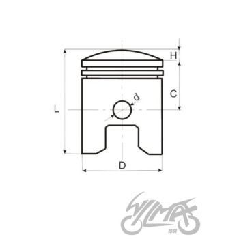 Kolvi komplekt 40,30/12/28, APRILIA AM6 AM345-50 MINA 50 LC