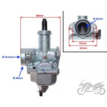 Karburaator Keihin PZ26 27mm / 42mm