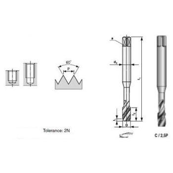 Masin-keermepuur m5-0,8