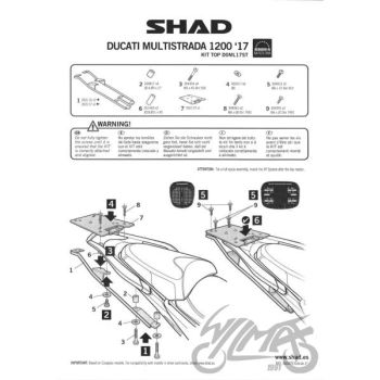 Ducati Multistrada 1200 kohvri adapter