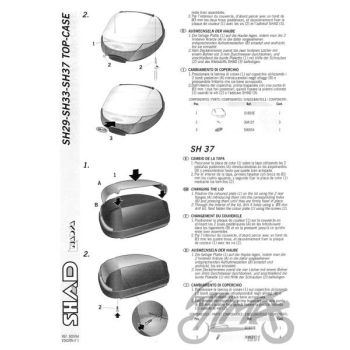 Kohvri (ülemise) kaas SH45, hõbedane