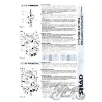 Kohvri adapter, ülemine - Shad, Suzuki bandit