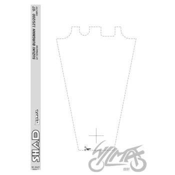 Kohvri adapter, ülemine - Shad, Suzuki Burgman