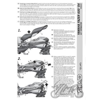 Kohvri adapter, ülemine - Shad, Yamaha Fazer FZ6