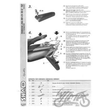 Kohvri adapter, ülemine - Shad, Yamaha jog ii 50