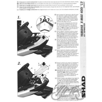 Kohvri adapter, ülemine - Shad, Yamaha X-Max 125 250 400