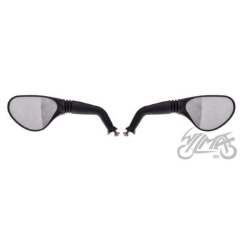 Tahavaatepeegli komplekt MY001 M8 R+R CN, must/hall