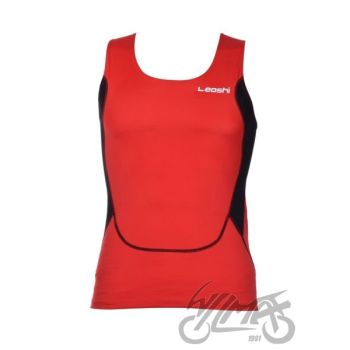 T-särk Leoshi, punane/must