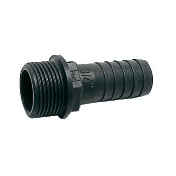 hose adapter polyp.male 1x25