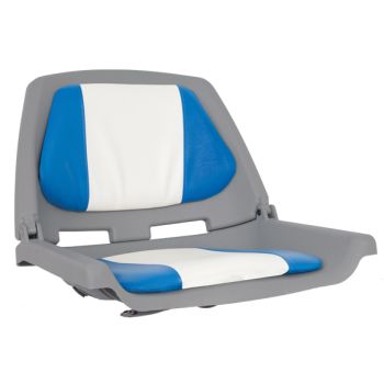 OS FISHERMANS SEAT FOLDING PADDED  BLUE/WHITE