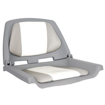 OS FISHERMANS SEAT FOLDING PADDED GREY/WHITE