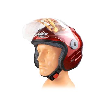 Kiiver SAFEBET HF-210 BURGUNDY (ilma ECE)