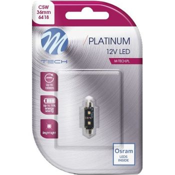 12V SV8.5-8 LED PIRN 3.5W 36MM C5W CANBUS PLATINUM BLISTER 1TK(OSRAM LED) M-TECH