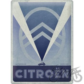 TINNIMÄRK 30x40 CITROEN 2CV LOGO SININE 23308