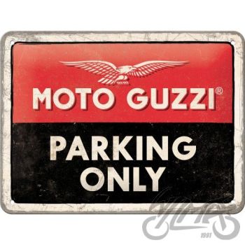 Märk (plekist) 15x20 ainult Moto Guzzi parkimine
