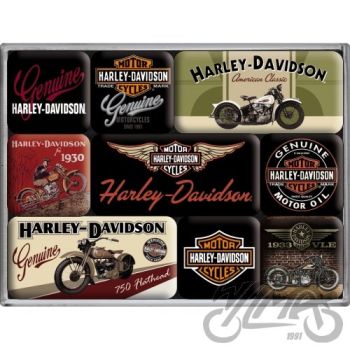 Magneti komplekt (9 tk) - Harley-Davidson mootorrattad