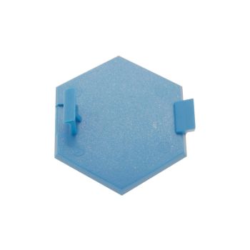 OEM standardne embleem/märk Piaggio 3D kuuskant 32x37mm sinine/hõbe