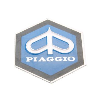CIF signaali katte embleem/märk Piaggio 25x30 mm alumiinium liimimiseks Vespa PX, PE 80, 125, 200