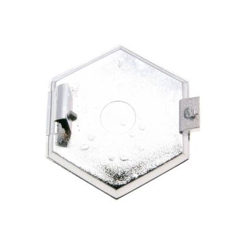 CIF embleem/märk Piaggio tasane kuuskant 32x37mm ühendamiseks sinine/hõbe