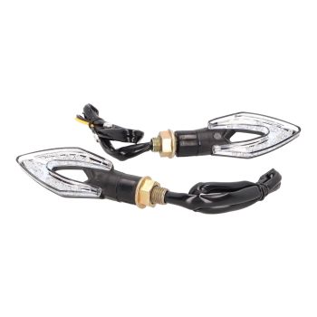 101 Octane inidkaatortulede komplekt M10 niit LED must Mini, lühike versioon