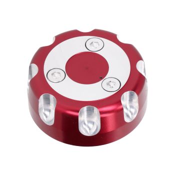 Starmoto Europe kütusepaagi kork alumiinium punane anodeeritud mudelitele Aprilia RX 50, SX 50, Derbi Senda R, Senda SM, Gilera SMT 50, RCR 50