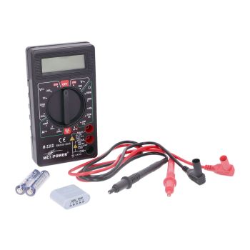 Starmoto Europe vooluahela analüsaator/ multimeeter digitaalne MC Power M-330D must