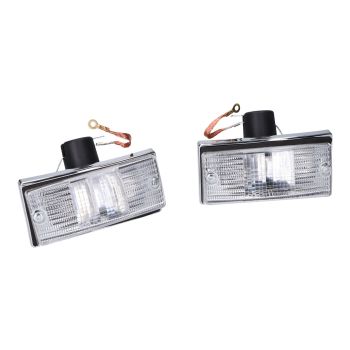 Starmoto Europe eesmise indikaatortulede komplekt tervik valge mudelitele Vespa PX 125-200, Vespa T5