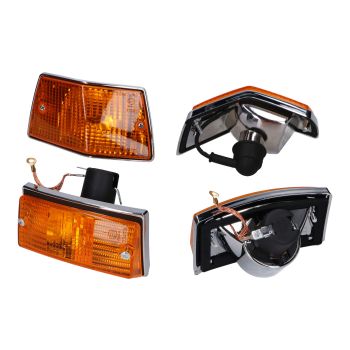 Starmoto Europe indikaatortulede täielik komplekt eesmine ja tagumine, oranž mudelitele Vespa PX 125-200, Vespa T5