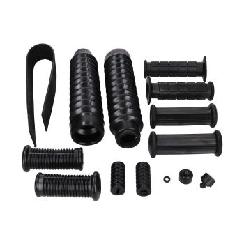 Starmoto Europe raam, käiguvaheti, kick-starter, juhtraud, eesmise kahvli kummist osade komplekt 14-osaline mudelitele  Simson S50, S51, S53, S70, S83