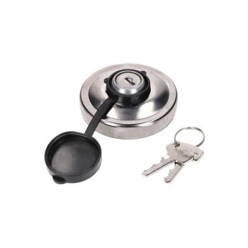 Starmoto Europe kütusepaagi kork alumiiniumist kroomitud lukuga mudelitele Simson S50, S51, SR50, Schwalbe, Sperber, Spatz, Star