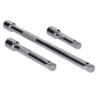 pikendustoru padrunvõtmete komplekt, 3-osaline, 1/4 tolli