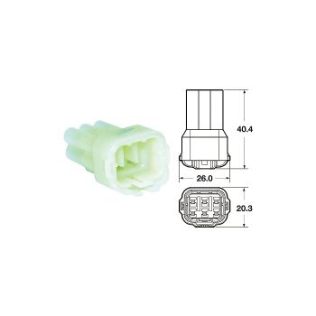 Plug set for wiring loom -BGM PRO- type series 090 SMTO MT sealed, Bihr, 6 contact plugs, 0.85-1.25mm², waterproof-