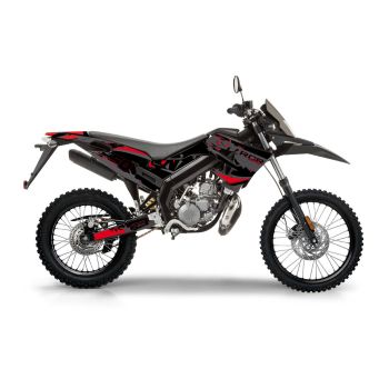 must-punane-hall matt kleebiste komplekt Gilera RCR 50 2018 jaoks