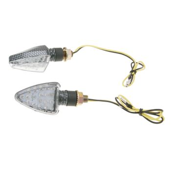 suunatuled kompl. M10 thread LED carbon look Mini, lühike version