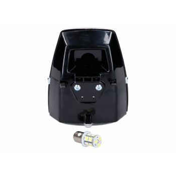 esitulede ruudukujuline must LED Puch Maxi mopeedile