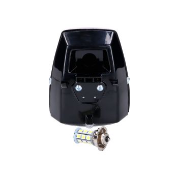 esitulede ruudukujuline must LED-lamp koos lülitiga Puch Maxi mopeedile