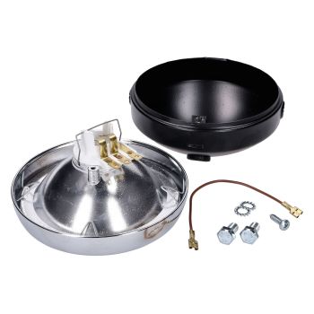 esitule komplekt ümmargune must universaalne 145mm mopeedile