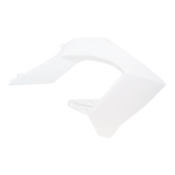 Piaggio kütusepaagi kate parem OEM valge mudelitele Derbi Senda DRD Pro