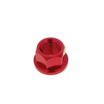 esiratta lukk / teljemutter alumiinium punane anodeeritud M12x1.75
