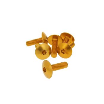 Poldid 6tk Plastik gold - M6x20