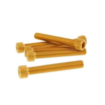 Poldid 6tk Inbus Alum. kuld - M8x50