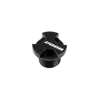 õlikruvi kork VOCA CNC must Derbi EBE, EBS, D50B jaoks