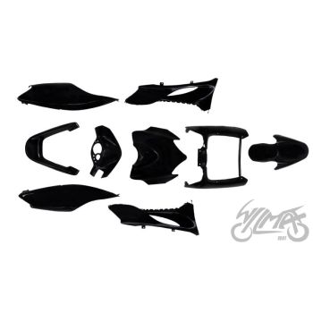 KATEKOMPLEKT, KEHA PLASTIKOSAD MUSTAD YAMAHA JOG RR JAOKS